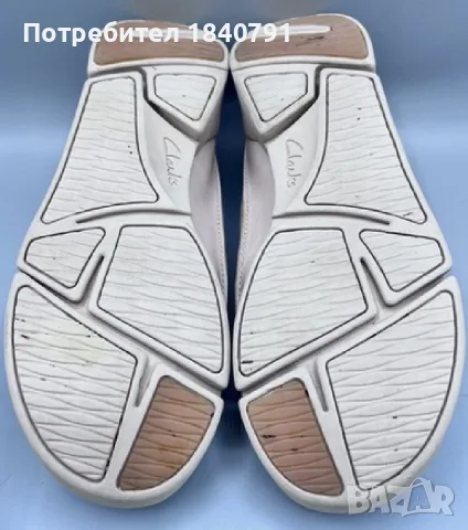 Дамски обувки CLARKS Trigenic – Бежови – № 40, естествена мека кожа, снимка 8 - Дамски ежедневни обувки - 56112422