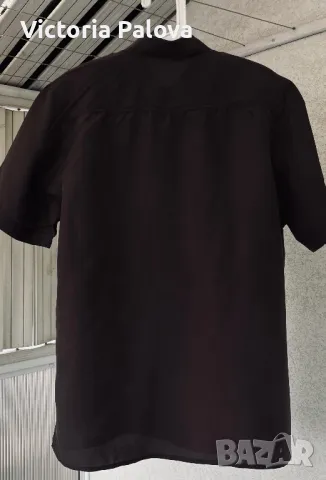 Копринена риза цвят кафе, снимка 9 - Ризи - 49732684