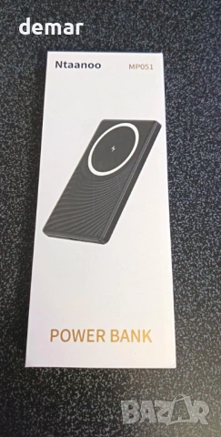 Магнитна външна батерия, 5000mAh, 20W за iPhone 17/16/15/14/13/12 серия, синя, снимка 8 - Външни батерии - 53934031