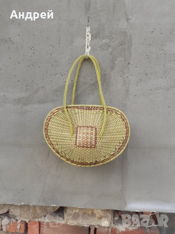 Стара плетена чанта #8, снимка 2 - Колекции - 29652643