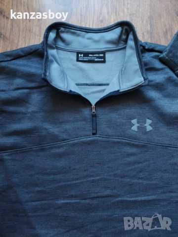 Under Armour Men's Armour Fleece 1/4 Zip Slub - ГОЛЯМА мъжка блуза НОВО БЕЗ ЕТИКЕТИ 3ХЛ, снимка 9 - Спортни дрехи, екипи - 52228387