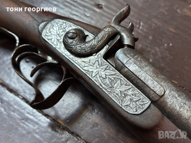 ДВЕ ДИМЯЩИ ДУЛА - ЛОВНА ПУШКА 1850 г., снимка 5 - Ловно оръжие - 54139869