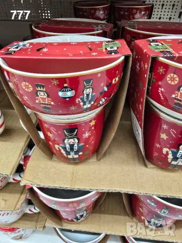 коледни чаши с купички , снимка 3 - Чаши - 48247320