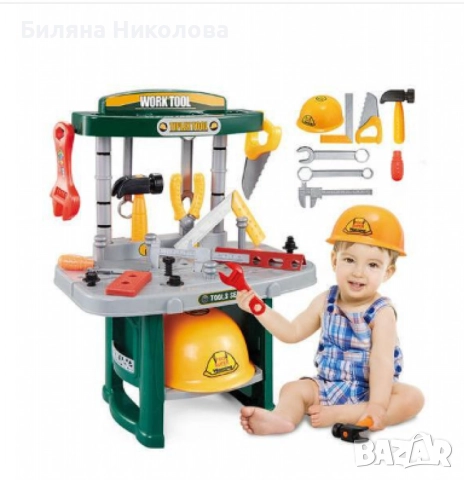 Маса с инструменти,36 части, снимка 2 - Играчки за стая - 52579285