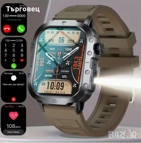 НОВ Спортен Смарт Часовник с 5.11cm дисплей ,  smart watch