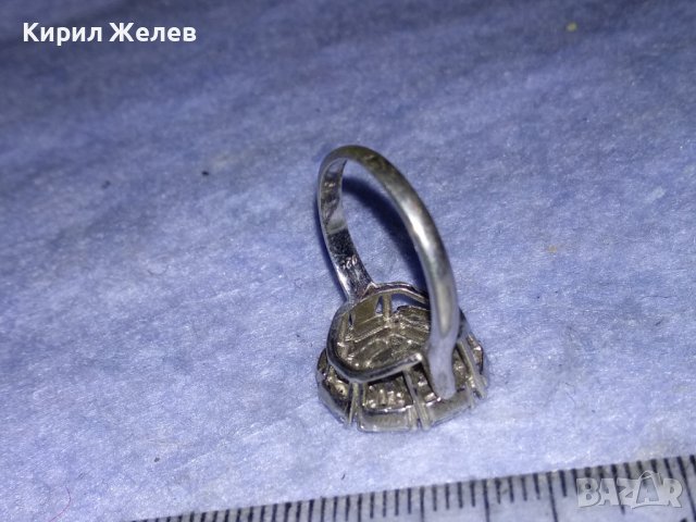 ИЗУМИТЕЛЕН СКЪПОЦЕНЕН СРЕБЪРЕН АРТ ПРЪСТЕН РОДИРАНО СРЕБРО 925 с ИСКРЯЩ ЛАБОРАТОРЕТ МОЙСАНИТ 33200, снимка 15 - Пръстени - 40556536