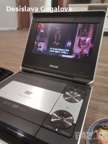 Преносим DVD player Philips PET725- Пълен комплект , снимка 5 - Друга електроника - 52493124