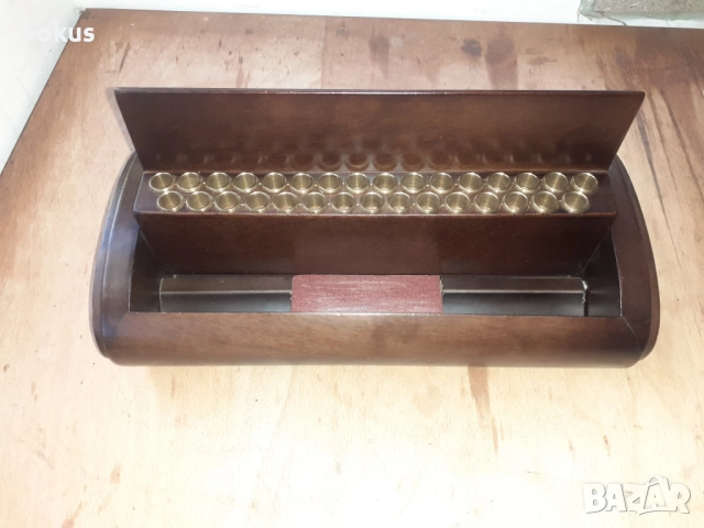 Уникална стара аристократична кутия цигари табакера махагон, снимка 3 - Антикварни и старинни предмети - 51825204