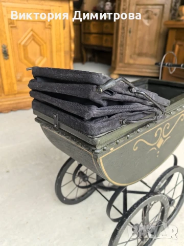 Антикварна количка за кукли, снимка 10 - Колекции - 51411227