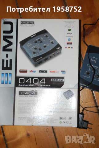 Emu 0404 USB Цифров аудио интерфеис/звукова карта 192khz , снимка 2 - Други - 52736604