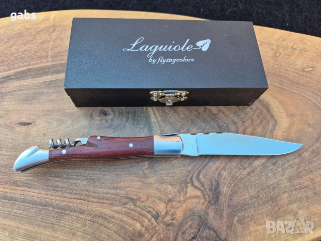 Сгъваем джобен нож Laguiole by Flyingcolore с тирбушон, снимка 4 - Ножове - 53135520