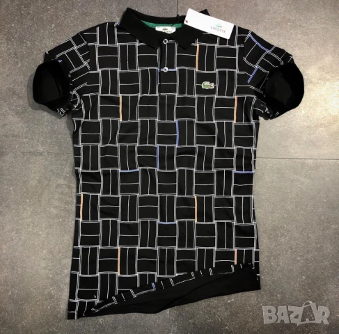 🐊 Lacoste мъжки тениски тип поло – Налични в 2 цвята – Размери от S до XXL, снимка 2 - Тениски - 51241920