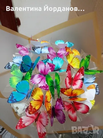 букети със светещи пеперуди , снимка 5 - Декорация за дома - 49609383