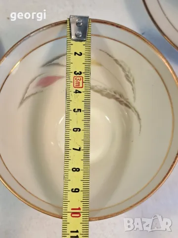 пет немски двойни сета за кафе фин костен порцелан 21/3, снимка 5 - Сервизи - 49176121