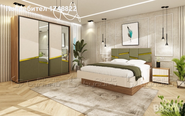 Спален комплект " Мобили", снимка 2 - Спални и легла - 51775396