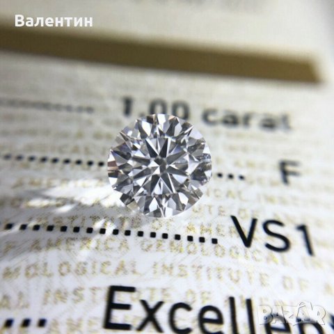 Камъни за годежни пръстени МОЙСАНИТ (ДИАМАНТ) Брилянт цвят Д съртефикат