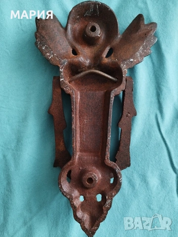 Бронзово чукало за врата, снимка 5 - Антикварни и старинни предмети - 53931914
