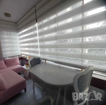 Щори ECD  Ролетни, Текстилни, Двойни, Без пробиване, Включен монтажен материал, Бял,Сив ,Бежов