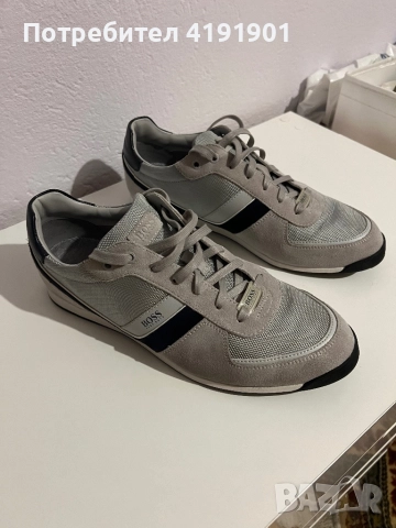 Обувки BOSS, 43 Номер, Сиви и Черни, снимка 2 - Ежедневни обувки - 52711953