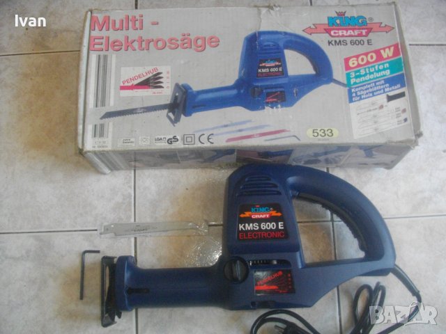 Нов Немски Саблен Реципрочен Трион-Ел.Ножовка-Реже 15 см-KING CRAFT, снимка 3 - Други инструменти - 37287731