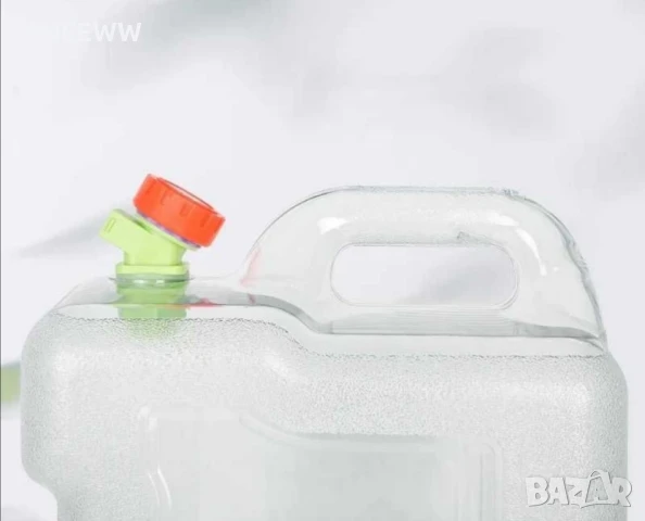 12l Прозрачна туба за вода с кранче за къмпинг, каравана, кемпер, ремарке, снимка 2 - Къмпинг мебели - 50707847