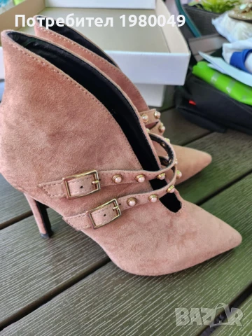 Розови обувки, снимка 2 - Дамски обувки на ток - 50704510