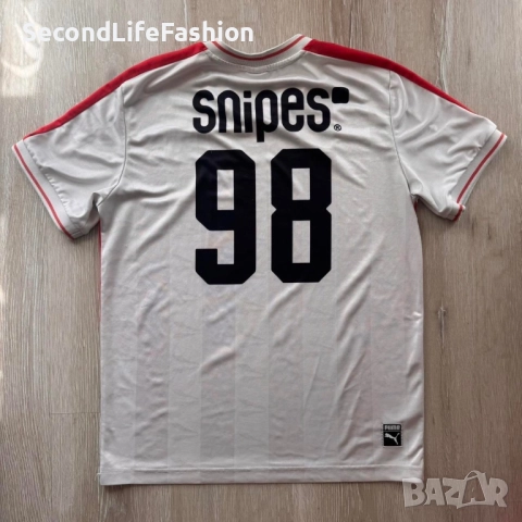 Футболна тениска Puma Vintage, футболна фланелка от 1998 г.,тениска Snipes #99, размер L., снимка 6 - Тениски - 52505485