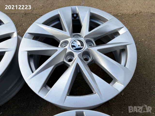 4 броя алуминиеви джанти за Skoda Fabia,Slavia,Scala,Rapid 15, снимка 9 - Гуми и джанти - 52772971