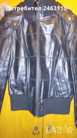 Дамско кожено яке, снимка 3 - Якета - 30964722