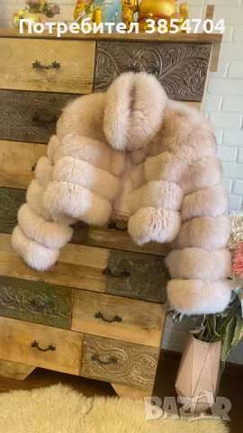 Палто естествен косъм*лисица , снимка 4 - Палта, манта - 47968109