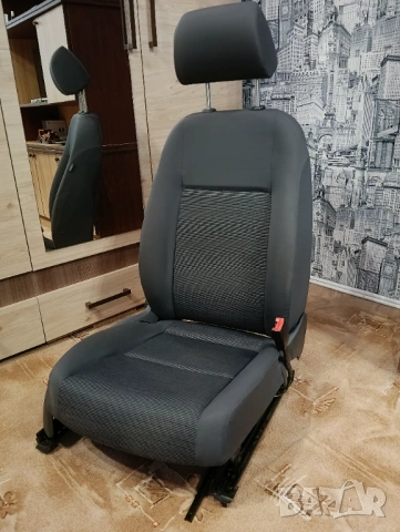 Пасажерска седалка за VW Golf 5 / Голф 5 - текстилна, кожен гръб