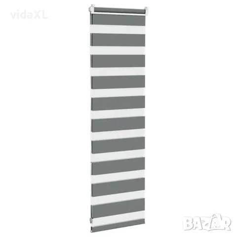 vidaXL Зеброва щора 50x100 см ширина на плата 45,9 cm полиестер, снимка 3 - Щори - 56147387
