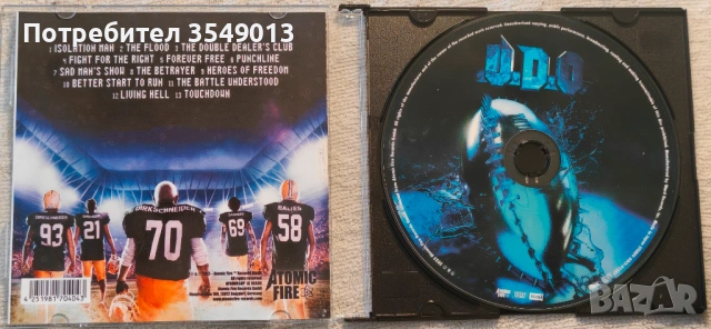 Неофициални cd / цд дискове - нови - U.D.O. / U D O, снимка 16 - CD дискове - 53149971