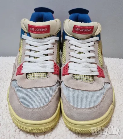 NIKE JORDAN 4 RETRO X UNION LA GUAVA ICE, 47.5 номер, обувани 1 път, като нови. ОРИГИНАЛНИ!, снимка 2 - Маратонки - 49897729