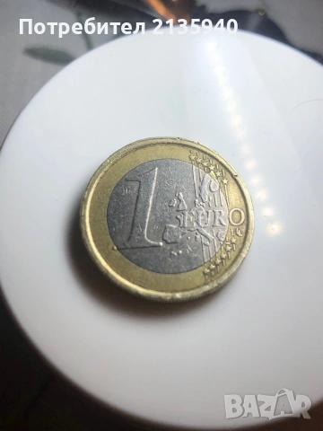 1 euro 2002 Italy mint error on the rim, снимка 2 - Нумизматика и бонистика - 54174959