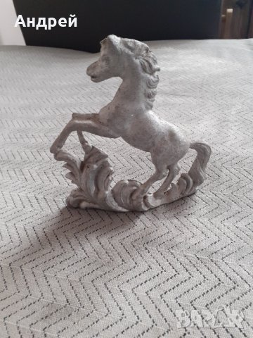 Стара алуминиева отливка Кон,Конче, снимка 5 - Други ценни предмети - 31182475