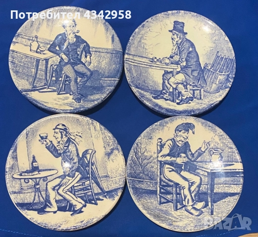 Delfts. Holland. 4 чинийки.