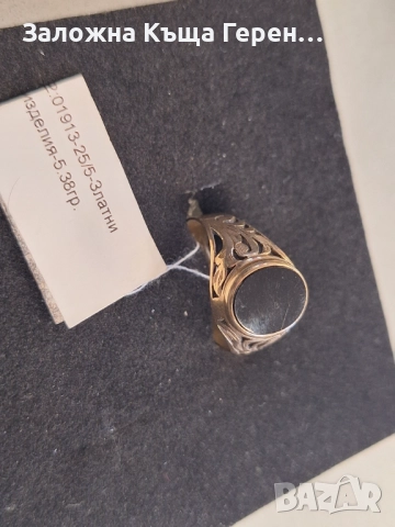 Мъжки златен пръстен 5,38гр., снимка 1