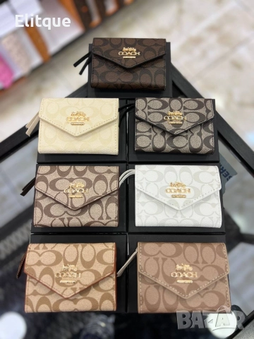 портмоне в кутия coach 