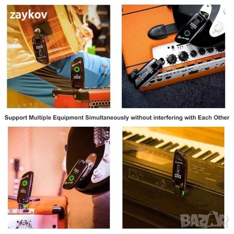 SWIFF - Висококачествен електронен китарен предавател с презареждаща се безжична китарна система, снимка 4 - Друга електроника - 51740166