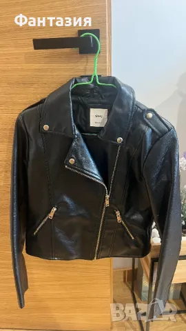 Черно кожено яке Sinsay, снимка 1