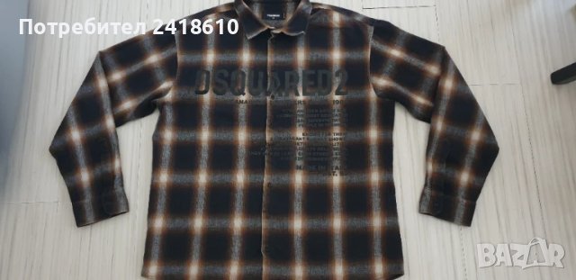 DSQUARED2 Made in Italy / Cotton Oversize Mens Size 52 - L НОВО!  ОРИГИНАЛ! Мъжка Риза!, снимка 8 - Ризи - 50737030
