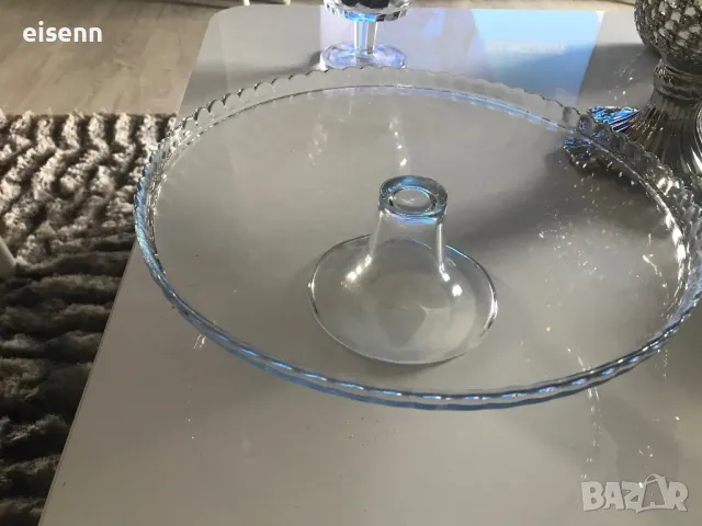 Стъклена поставка за торта и сладки , снимка 3 - Форми - 47512220