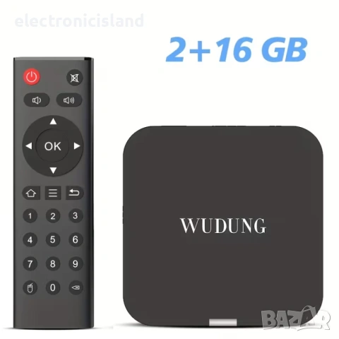 Супер Мини ТВ бокс TV box WUDUNG T (Tanix TX1) 2GB/16GB Allwiner H313, 4K@60Hz, HDR10+, Dolby Vision, снимка 2 - Плейъри, домашно кино, прожектори - 51148004