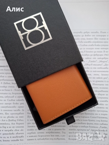 Унисекс портфейл SLIQ от естествена кожа, снимка 3 - Портфейли, портмонета - 52905529