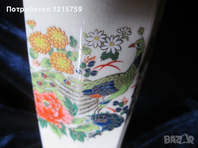 Стара Японска порцеланова ваза с позлата-KYOEI JAPAN, снимка 2 - Вази - 38748279