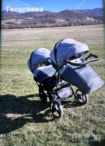 Количка за близнаци ROYAL BABY BG, снимка 2 - Детски колички - 50723358