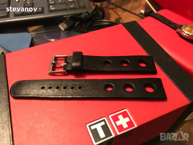 каишка от естестведна кожа 19мм 18мм, снимка 3 - Каишки за часовници - 42548350