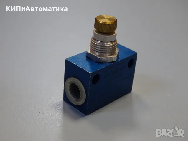 вентил за контрол на потока Festo GRO-1/8 Flow Control Valve 0-10Bar, снимка 4 - Резервни части за машини - 48766784