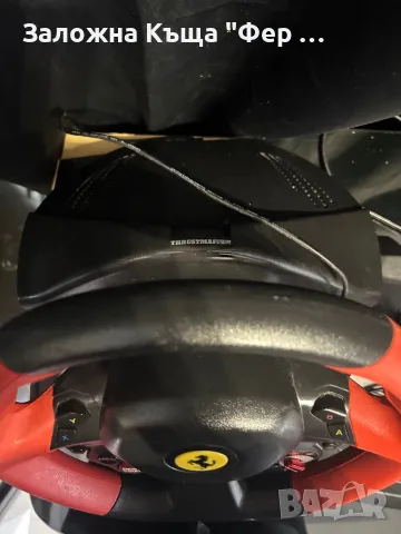 Волан с педали Ferrari Thundermaster, снимка 3 - Джойстици и геймпадове - 49891413
